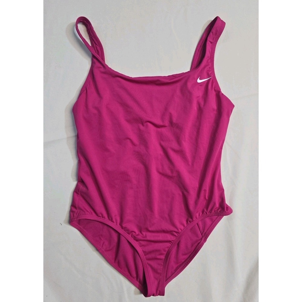 Nike One Piece Swimming Suit Women's Large Pink
